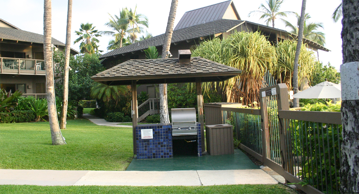 barbeque at ocean pool